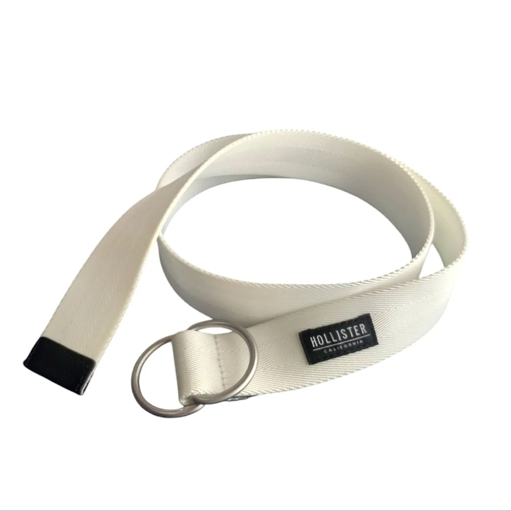 Hollister Double D- Ring Buckle‎ Strap Belt M/L Streetwear, Grungecore Gothcore
